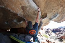 Bouldering in Hueco Tanks on 01/19/2019 with Blue Lizard Climbing and Yoga

Filename: SRM_20190119_1206080.jpg
Aperture: f/6.3
Shutter Speed: 1/250
Body: Canon EOS-1D Mark II
Lens: Canon EF 16-35mm f/2.8 L