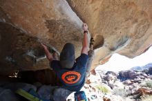 Bouldering in Hueco Tanks on 01/19/2019 with Blue Lizard Climbing and Yoga

Filename: SRM_20190119_1206110.jpg
Aperture: f/6.3
Shutter Speed: 1/250
Body: Canon EOS-1D Mark II
Lens: Canon EF 16-35mm f/2.8 L