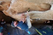 Bouldering in Hueco Tanks on 01/19/2019 with Blue Lizard Climbing and Yoga

Filename: SRM_20190119_1206210.jpg
Aperture: f/5.6
Shutter Speed: 1/250
Body: Canon EOS-1D Mark II
Lens: Canon EF 16-35mm f/2.8 L