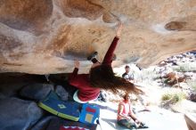 Bouldering in Hueco Tanks on 01/19/2019 with Blue Lizard Climbing and Yoga

Filename: SRM_20190119_1219310.jpg
Aperture: f/3.2
Shutter Speed: 1/1000
Body: Canon EOS-1D Mark II
Lens: Canon EF 16-35mm f/2.8 L