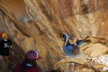 Bouldering in Hueco Tanks on 01/19/2019 with Blue Lizard Climbing and Yoga

Filename: SRM_20190119_1352370.jpg
Aperture: f/4.0
Shutter Speed: 1/250
Body: Canon EOS-1D Mark II
Lens: Canon EF 16-35mm f/2.8 L