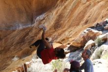 Bouldering in Hueco Tanks on 01/19/2019 with Blue Lizard Climbing and Yoga

Filename: SRM_20190119_1424210.jpg
Aperture: f/4.0
Shutter Speed: 1/500
Body: Canon EOS-1D Mark II
Lens: Canon EF 50mm f/1.8 II