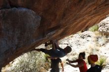 Bouldering in Hueco Tanks on 01/19/2019 with Blue Lizard Climbing and Yoga

Filename: SRM_20190119_1428450.jpg
Aperture: f/5.0
Shutter Speed: 1/500
Body: Canon EOS-1D Mark II
Lens: Canon EF 50mm f/1.8 II