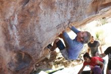 Bouldering in Hueco Tanks on 01/19/2019 with Blue Lizard Climbing and Yoga

Filename: SRM_20190119_1429330.jpg
Aperture: f/2.5
Shutter Speed: 1/500
Body: Canon EOS-1D Mark II
Lens: Canon EF 50mm f/1.8 II