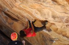 Bouldering in Hueco Tanks on 01/19/2019 with Blue Lizard Climbing and Yoga

Filename: SRM_20190119_1443030.jpg
Aperture: f/4.5
Shutter Speed: 1/320
Body: Canon EOS-1D Mark II
Lens: Canon EF 50mm f/1.8 II