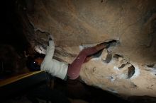 Bouldering in Hueco Tanks on 01/19/2019 with Blue Lizard Climbing and Yoga

Filename: SRM_20190119_1650010.jpg
Aperture: f/8.0
Shutter Speed: 1/250
Body: Canon EOS-1D Mark II
Lens: Canon EF 16-35mm f/2.8 L