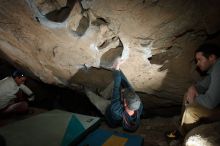 Bouldering in Hueco Tanks on 01/19/2019 with Blue Lizard Climbing and Yoga

Filename: SRM_20190119_1657280.jpg
Aperture: f/8.0
Shutter Speed: 1/250
Body: Canon EOS-1D Mark II
Lens: Canon EF 16-35mm f/2.8 L
