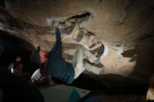 Bouldering in Hueco Tanks on 01/19/2019 with Blue Lizard Climbing and Yoga

Filename: SRM_20190119_1657390.jpg
Aperture: f/8.0
Shutter Speed: 1/250
Body: Canon EOS-1D Mark II
Lens: Canon EF 16-35mm f/2.8 L