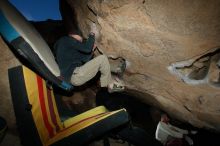 Bouldering in Hueco Tanks on 01/19/2019 with Blue Lizard Climbing and Yoga

Filename: SRM_20190119_1658030.jpg
Aperture: f/8.0
Shutter Speed: 1/250
Body: Canon EOS-1D Mark II
Lens: Canon EF 16-35mm f/2.8 L