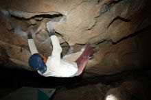 Bouldering in Hueco Tanks on 01/19/2019 with Blue Lizard Climbing and Yoga

Filename: SRM_20190119_1702530.jpg
Aperture: f/8.0
Shutter Speed: 1/250
Body: Canon EOS-1D Mark II
Lens: Canon EF 16-35mm f/2.8 L