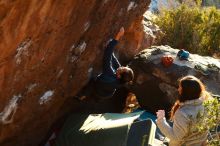 Bouldering in Hueco Tanks on 01/19/2019 with Blue Lizard Climbing and Yoga

Filename: SRM_20190119_1807401.jpg
Aperture: f/4.0
Shutter Speed: 1/250
Body: Canon EOS-1D Mark II
Lens: Canon EF 50mm f/1.8 II