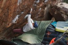 Bouldering in Hueco Tanks on 01/19/2019 with Blue Lizard Climbing and Yoga

Filename: SRM_20190119_1815580.jpg
Aperture: f/2.5
Shutter Speed: 1/250
Body: Canon EOS-1D Mark II
Lens: Canon EF 50mm f/1.8 II