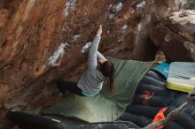 Bouldering in Hueco Tanks on 01/19/2019 with Blue Lizard Climbing and Yoga

Filename: SRM_20190119_1818380.jpg
Aperture: f/2.8
Shutter Speed: 1/250
Body: Canon EOS-1D Mark II
Lens: Canon EF 50mm f/1.8 II