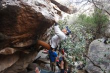 Bouldering in Hueco Tanks on 01/20/2019 with Blue Lizard Climbing and Yoga

Filename: SRM_20190120_1043400.jpg
Aperture: f/4.0
Shutter Speed: 1/200
Body: Canon EOS-1D Mark II
Lens: Canon EF 16-35mm f/2.8 L