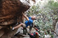 Bouldering in Hueco Tanks on 01/20/2019 with Blue Lizard Climbing and Yoga

Filename: SRM_20190120_1044170.jpg
Aperture: f/4.5
Shutter Speed: 1/160
Body: Canon EOS-1D Mark II
Lens: Canon EF 16-35mm f/2.8 L