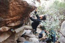 Bouldering in Hueco Tanks on 01/20/2019 with Blue Lizard Climbing and Yoga

Filename: SRM_20190120_1048040.jpg
Aperture: f/4.0
Shutter Speed: 1/160
Body: Canon EOS-1D Mark II
Lens: Canon EF 16-35mm f/2.8 L