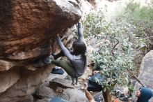 Bouldering in Hueco Tanks on 01/20/2019 with Blue Lizard Climbing and Yoga

Filename: SRM_20190120_1051420.jpg
Aperture: f/4.5
Shutter Speed: 1/160
Body: Canon EOS-1D Mark II
Lens: Canon EF 16-35mm f/2.8 L