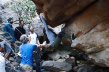 Bouldering in Hueco Tanks on 01/20/2019 with Blue Lizard Climbing and Yoga

Filename: SRM_20190120_1104170.jpg
Aperture: f/3.2
Shutter Speed: 1/250
Body: Canon EOS-1D Mark II
Lens: Canon EF 50mm f/1.8 II