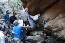 Bouldering in Hueco Tanks on 01/20/2019 with Blue Lizard Climbing and Yoga

Filename: SRM_20190120_1104171.jpg
Aperture: f/3.5
Shutter Speed: 1/250
Body: Canon EOS-1D Mark II
Lens: Canon EF 50mm f/1.8 II