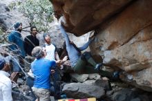 Bouldering in Hueco Tanks on 01/20/2019 with Blue Lizard Climbing and Yoga

Filename: SRM_20190120_1104172.jpg
Aperture: f/3.5
Shutter Speed: 1/250
Body: Canon EOS-1D Mark II
Lens: Canon EF 50mm f/1.8 II