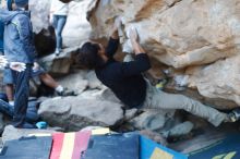 Bouldering in Hueco Tanks on 01/20/2019 with Blue Lizard Climbing and Yoga

Filename: SRM_20190120_1107390.jpg
Aperture: f/2.5
Shutter Speed: 1/200
Body: Canon EOS-1D Mark II
Lens: Canon EF 50mm f/1.8 II