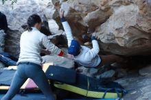 Bouldering in Hueco Tanks on 01/20/2019 with Blue Lizard Climbing and Yoga

Filename: SRM_20190120_1112090.jpg
Aperture: f/2.8
Shutter Speed: 1/200
Body: Canon EOS-1D Mark II
Lens: Canon EF 50mm f/1.8 II