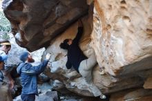 Bouldering in Hueco Tanks on 01/20/2019 with Blue Lizard Climbing and Yoga

Filename: SRM_20190120_1138080.jpg
Aperture: f/2.8
Shutter Speed: 1/200
Body: Canon EOS-1D Mark II
Lens: Canon EF 50mm f/1.8 II