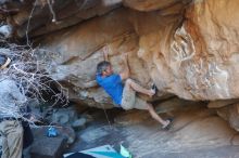 Bouldering in Hueco Tanks on 01/20/2019 with Blue Lizard Climbing and Yoga

Filename: SRM_20190120_1147170.jpg
Aperture: f/3.2
Shutter Speed: 1/250
Body: Canon EOS-1D Mark II
Lens: Canon EF 50mm f/1.8 II