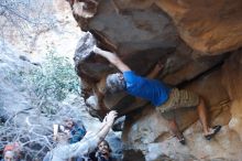 Bouldering in Hueco Tanks on 01/20/2019 with Blue Lizard Climbing and Yoga

Filename: SRM_20190120_1147390.jpg
Aperture: f/2.8
Shutter Speed: 1/250
Body: Canon EOS-1D Mark II
Lens: Canon EF 50mm f/1.8 II