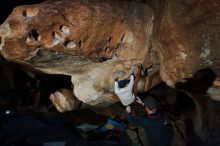 Bouldering in Hueco Tanks on 01/20/2019 with Blue Lizard Climbing and Yoga

Filename: SRM_20190120_1239410.jpg
Aperture: f/5.6
Shutter Speed: 1/250
Body: Canon EOS-1D Mark II
Lens: Canon EF 16-35mm f/2.8 L