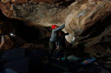 Bouldering in Hueco Tanks on 01/20/2019 with Blue Lizard Climbing and Yoga

Filename: SRM_20190120_1248110.jpg
Aperture: f/5.6
Shutter Speed: 1/250
Body: Canon EOS-1D Mark II
Lens: Canon EF 16-35mm f/2.8 L