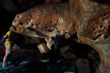 Bouldering in Hueco Tanks on 01/20/2019 with Blue Lizard Climbing and Yoga

Filename: SRM_20190120_1250450.jpg
Aperture: f/5.6
Shutter Speed: 1/250
Body: Canon EOS-1D Mark II
Lens: Canon EF 16-35mm f/2.8 L