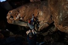 Bouldering in Hueco Tanks on 01/20/2019 with Blue Lizard Climbing and Yoga

Filename: SRM_20190120_1250530.jpg
Aperture: f/5.6
Shutter Speed: 1/250
Body: Canon EOS-1D Mark II
Lens: Canon EF 16-35mm f/2.8 L