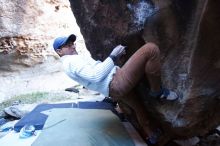 Bouldering in Hueco Tanks on 01/20/2019 with Blue Lizard Climbing and Yoga

Filename: SRM_20190120_1302080.jpg
Aperture: f/2.8
Shutter Speed: 1/100
Body: Canon EOS-1D Mark II
Lens: Canon EF 16-35mm f/2.8 L