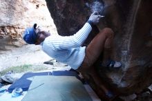 Bouldering in Hueco Tanks on 01/20/2019 with Blue Lizard Climbing and Yoga

Filename: SRM_20190120_1302120.jpg
Aperture: f/2.8
Shutter Speed: 1/100
Body: Canon EOS-1D Mark II
Lens: Canon EF 16-35mm f/2.8 L
