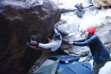 Bouldering in Hueco Tanks on 01/20/2019 with Blue Lizard Climbing and Yoga

Filename: SRM_20190120_1307090.jpg
Aperture: f/2.8
Shutter Speed: 1/200
Body: Canon EOS-1D Mark II
Lens: Canon EF 16-35mm f/2.8 L