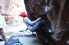 Bouldering in Hueco Tanks on 01/20/2019 with Blue Lizard Climbing and Yoga

Filename: SRM_20190120_1308300.jpg
Aperture: f/2.8
Shutter Speed: 1/125
Body: Canon EOS-1D Mark II
Lens: Canon EF 16-35mm f/2.8 L