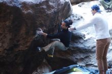 Bouldering in Hueco Tanks on 01/20/2019 with Blue Lizard Climbing and Yoga

Filename: SRM_20190120_1314480.jpg
Aperture: f/2.5
Shutter Speed: 1/250
Body: Canon EOS-1D Mark II
Lens: Canon EF 50mm f/1.8 II