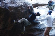 Bouldering in Hueco Tanks on 01/20/2019 with Blue Lizard Climbing and Yoga

Filename: SRM_20190120_1314530.jpg
Aperture: f/3.2
Shutter Speed: 1/250
Body: Canon EOS-1D Mark II
Lens: Canon EF 50mm f/1.8 II