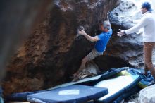 Bouldering in Hueco Tanks on 01/20/2019 with Blue Lizard Climbing and Yoga

Filename: SRM_20190120_1315450.jpg
Aperture: f/2.2
Shutter Speed: 1/250
Body: Canon EOS-1D Mark II
Lens: Canon EF 50mm f/1.8 II