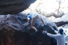 Bouldering in Hueco Tanks on 01/20/2019 with Blue Lizard Climbing and Yoga

Filename: SRM_20190120_1316251.jpg
Aperture: f/6.3
Shutter Speed: 1/200
Body: Canon EOS-1D Mark II
Lens: Canon EF 50mm f/1.8 II