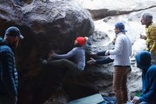 Bouldering in Hueco Tanks on 01/20/2019 with Blue Lizard Climbing and Yoga

Filename: SRM_20190120_1332090.jpg
Aperture: f/3.2
Shutter Speed: 1/200
Body: Canon EOS-1D Mark II
Lens: Canon EF 50mm f/1.8 II