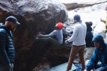 Bouldering in Hueco Tanks on 01/20/2019 with Blue Lizard Climbing and Yoga

Filename: SRM_20190120_1332350.jpg
Aperture: f/2.8
Shutter Speed: 1/200
Body: Canon EOS-1D Mark II
Lens: Canon EF 50mm f/1.8 II