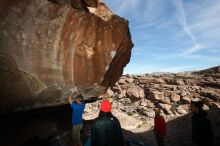 Bouldering in Hueco Tanks on 01/20/2019 with Blue Lizard Climbing and Yoga

Filename: SRM_20190120_1409430.jpg
Aperture: f/8.0
Shutter Speed: 1/250
Body: Canon EOS-1D Mark II
Lens: Canon EF 16-35mm f/2.8 L