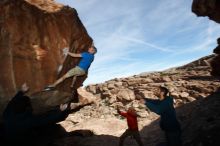 Bouldering in Hueco Tanks on 01/20/2019 with Blue Lizard Climbing and Yoga

Filename: SRM_20190120_1418580.jpg
Aperture: f/8.0
Shutter Speed: 1/250
Body: Canon EOS-1D Mark II
Lens: Canon EF 16-35mm f/2.8 L