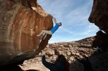 Bouldering in Hueco Tanks on 01/20/2019 with Blue Lizard Climbing and Yoga

Filename: SRM_20190120_1419140.jpg
Aperture: f/8.0
Shutter Speed: 1/250
Body: Canon EOS-1D Mark II
Lens: Canon EF 16-35mm f/2.8 L