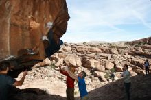 Bouldering in Hueco Tanks on 01/20/2019 with Blue Lizard Climbing and Yoga

Filename: SRM_20190120_1428150.jpg
Aperture: f/8.0
Shutter Speed: 1/250
Body: Canon EOS-1D Mark II
Lens: Canon EF 16-35mm f/2.8 L