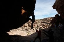 Bouldering in Hueco Tanks on 01/20/2019 with Blue Lizard Climbing and Yoga

Filename: SRM_20190120_1434390.jpg
Aperture: f/8.0
Shutter Speed: 1/250
Body: Canon EOS-1D Mark II
Lens: Canon EF 16-35mm f/2.8 L
