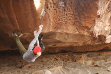 Bouldering in Hueco Tanks on 01/20/2019 with Blue Lizard Climbing and Yoga

Filename: SRM_20190120_1442050.jpg
Aperture: f/3.5
Shutter Speed: 1/250
Body: Canon EOS-1D Mark II
Lens: Canon EF 50mm f/1.8 II