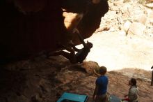 Bouldering in Hueco Tanks on 01/20/2019 with Blue Lizard Climbing and Yoga

Filename: SRM_20190120_1443040.jpg
Aperture: f/10.0
Shutter Speed: 1/250
Body: Canon EOS-1D Mark II
Lens: Canon EF 50mm f/1.8 II